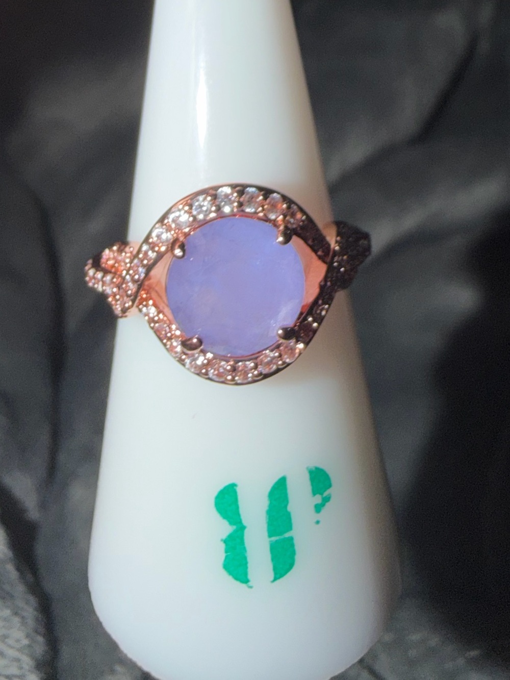 Bomb Party Size 7 Ring-It Was All Perfection Lavender Fluorite Rose Gold RBP7775
